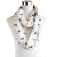 Christmas Robins - Scarf - Infinity  - Chiffon on Sale