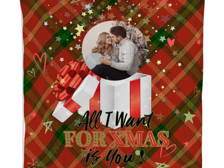 All I want for Christmas - 1 Photo - Personalised Fleece Blanket For Discount