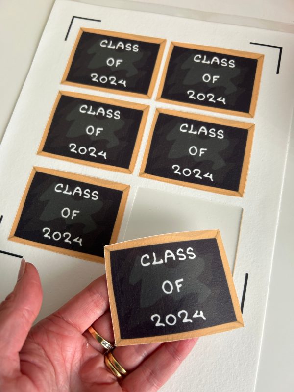 Blackboard Class of 2024  - Edible Cupcake Cookie Toppers Sale