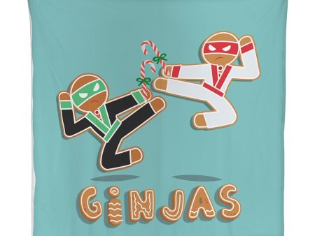 Ginja-bread Men - Xmas - Fleece Blanket on Sale