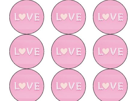 Love - Valentine Edible Cake and Cupcake Toppers Hot on Sale