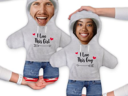 I love this girl or guy hoodie - Personalised Mini Me Doll - Two Variants Online