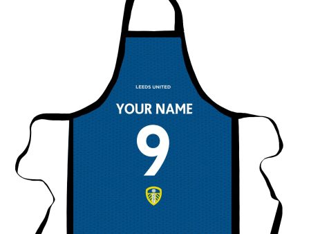 Leeds United FC - Name Number - Officially Licenced   Adult Apron Online Sale