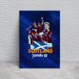 Scotland 1982 World Champions - A4 Metal Sign Plaque - Frame Options Available Online Hot Sale