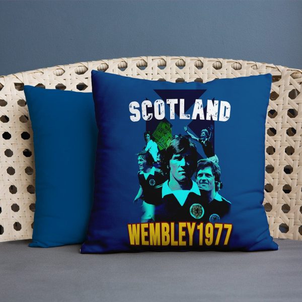 Scotland 1977 Wembley Cushion - Two Sizes on Sale