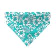 Blue Hibiscus Hawaiian - Dog Bandana - 4 Sizes Hot on Sale