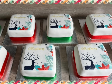 Merry Christmas Stag - Edible Cake Toppers Cheap