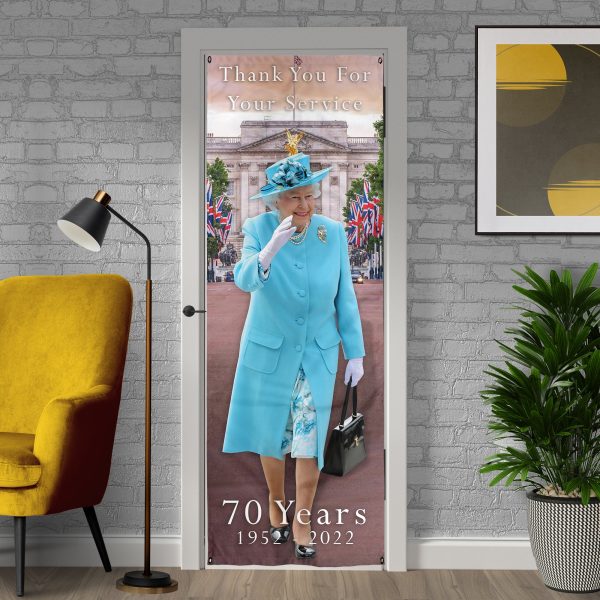 Queens Commemorative Queen Waving - Door Banner Cheap