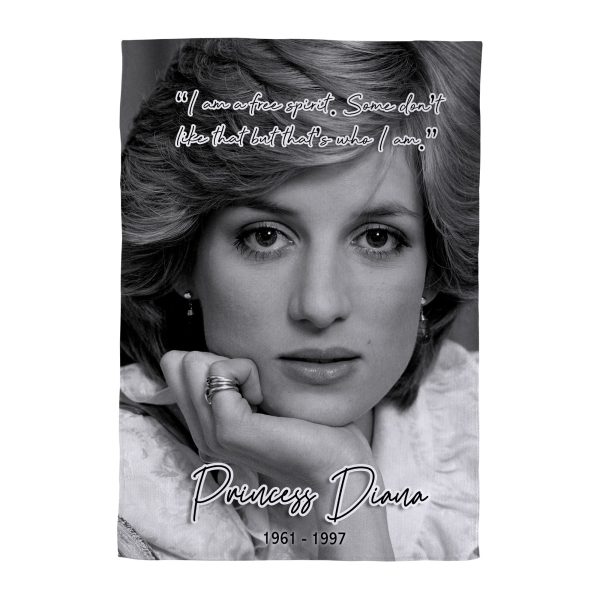 Princess Diana - Free Spirit - Memorabilia keepsake - Portrait Lightweight, Microfibre Tea Towel For Discount