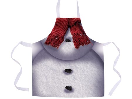 Personalised - Snow Man Costume - Kids Apron Cheap