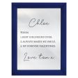 Personalised Noun - Girlfriend or Boyfriend - A4 Metal Sign Plaque - Frame Options Available For Cheap