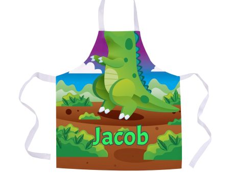 Personalised - Dinosaur - Kids Apron on Sale