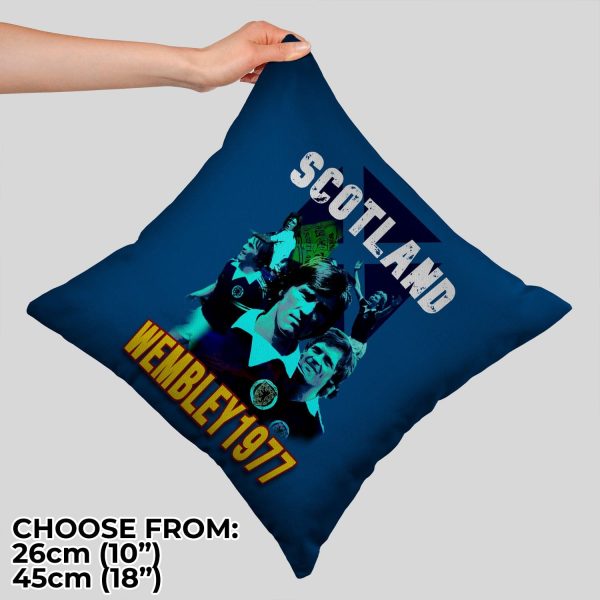 Scotland 1977 Wembley Cushion - Two Sizes on Sale