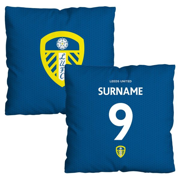 Leeds United FC - Name and Number 45cm Cushion - Officially Licenced Online Hot Sale