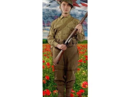 Personalised Text Remembrance Day Solider - Door Banner Sale