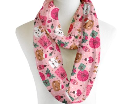 Christmas Cats - Scarf - Infinity  - Chiffon Online Hot Sale