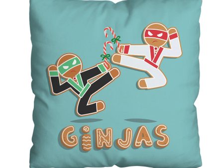 Ginja-bread Men - Cushion - Two Sizes For Discount