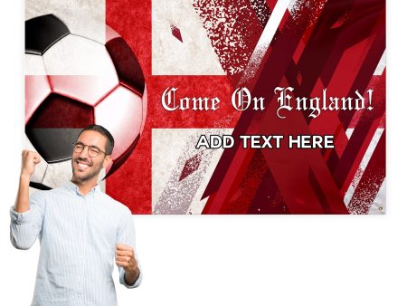 Come on England! - Euro s - Personalised 5ft x 3ft Fabric Banner For Discount