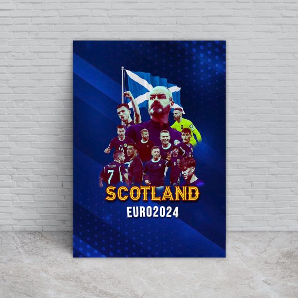 Scotland 2024 Euros - A4 Metal Sign Plaque - Frame Options Available Sale