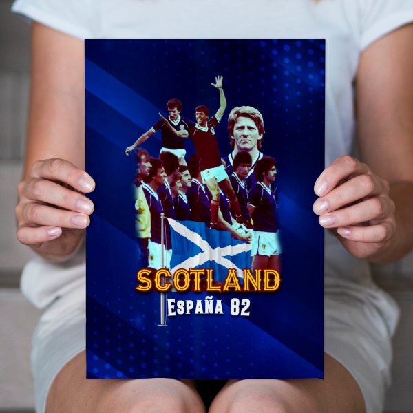 Scotland 1982 World Champions - A4 Metal Sign Plaque - Frame Options Available Online Hot Sale