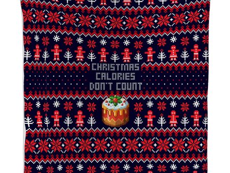 Christmas Calories Don t Count! - Xmas Jumper - Fleece Blanket For Sale