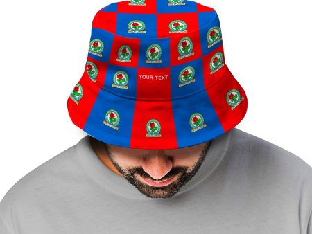 Blackburn Rovers Chequered Bucket Hat - Offically Licensed Product Supply