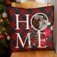 Christmas Home - 1 Photo - Personalised Cushion - Two Sizes Sale