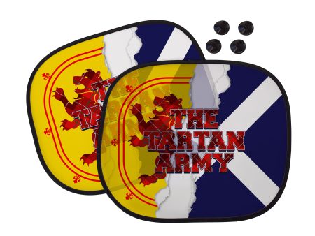 The Tartan Army Rip - Car Sun Shade - Set of 2 For Sale