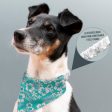 Blue Hibiscus Hawaiian - Dog Bandana - 4 Sizes Hot on Sale