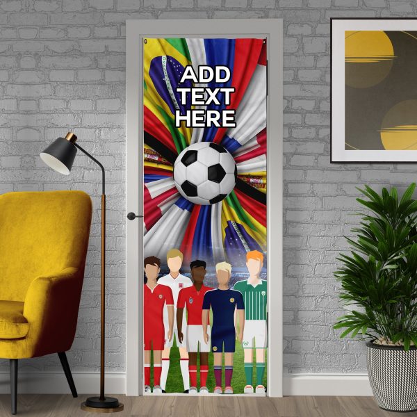 Personalised Text - World Cup - Flag Swirl Sale