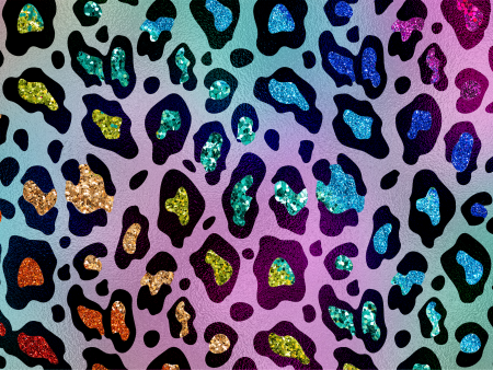 NEW! Glitter effect leopard cake print Sale