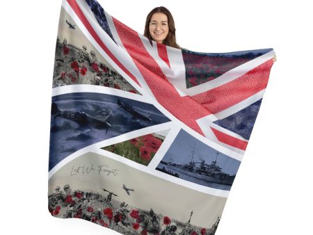 Remembrance Day - Photo Frame - Fleece Blanket Online now