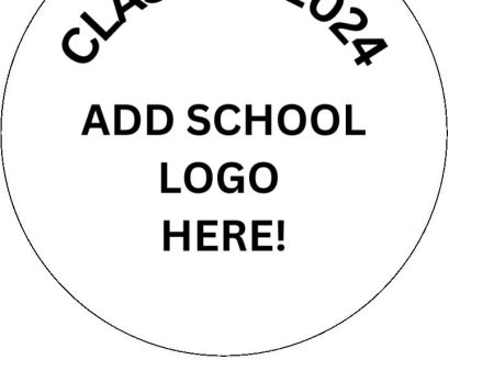 Add your own school logo - Class of 2024 - Edible Cake & Cupcake Toppers Online now