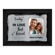 Personalised  Lucky to be  - Photo A4 Metal Sign Plaque - Frame Options Available on Sale