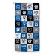 Cardiff City FC - Chequered - Name and Number Lightweight, Microfibre Golf Towel - Officially Licenced on Sale