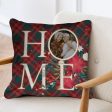 Christmas Home - 1 Photo - Personalised Cushion - Two Sizes Sale