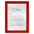 Personalised Noun - Girlfriend or Boyfriend - A4 Metal Sign Plaque - Frame Options Available For Cheap