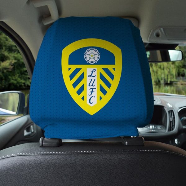 Leeds United FC - Name and Number Headrest Cover - Officially Licenced Online now