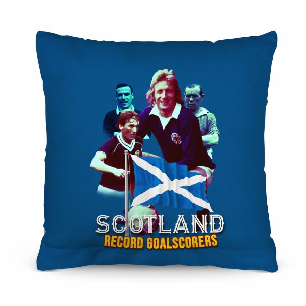 Scotland Goal scoring Legends Cushion - Two Sizes For Cheap