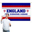 England Stripe - Personalised 5ft x 3ft Fabric Banner on Sale