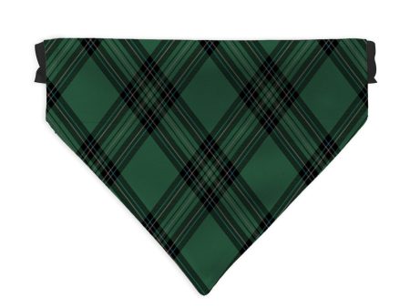 Green Tartan - Dog Bandana - 4 Sizes Online Hot Sale