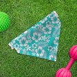 Blue Hibiscus Hawaiian - Dog Bandana - 4 Sizes Hot on Sale