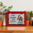 Personalised  Lucky to be  - Photo A4 Metal Sign Plaque - Frame Options Available on Sale