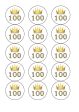 100th Birthday Cake Toppers - Gold Crown on Sale