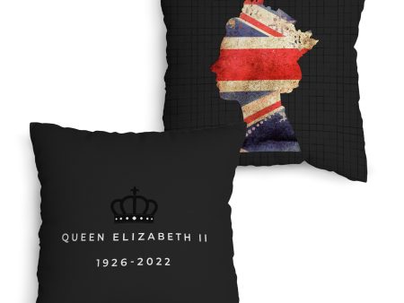 The Queen - Royal Stamp Head - 45cm Cushion Online Sale