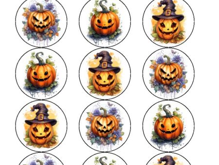 NEW HALLOWEEN 6  -  Edible Cake and Cupcake Toppers Online Hot Sale