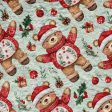 Christmas Teddy Pattern - Personalised Extra Soft Luxury Baby Blanket - 75cm x 75cm Cheap