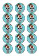 HALLOWEEN - DAY OF THE DEAD - Edible cake and cupcake toppers Online Sale