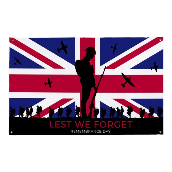 Remembrance Day - Solider March - Two Variants | Personalised Banner - 5ft x 3ft Hot on Sale