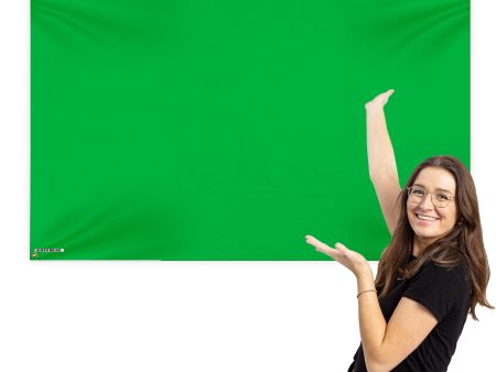 Green Screen Banner - 5ft x 3ft Fabric Banner Supply